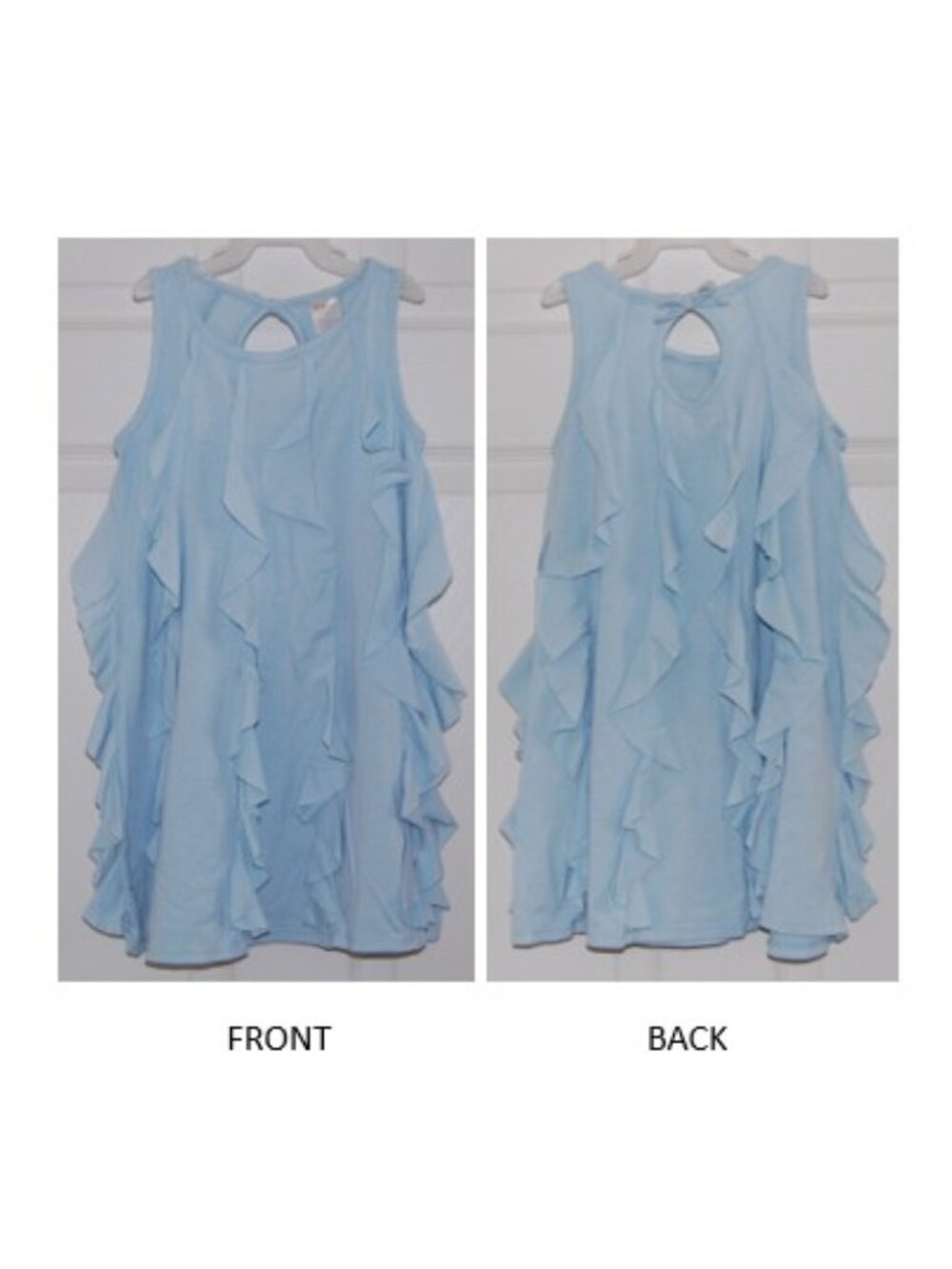 Gymboree Girls Size 5, Light Blue Ruffle Dress